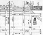 大阪分苑への地図